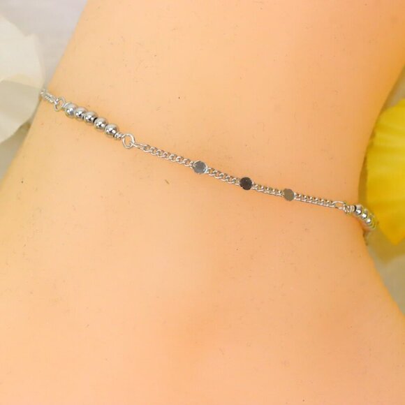 "Minimalist Anklet, Sleek & Modern Design, Women’s Fashion, YC110310-A - Picture 11 of 11